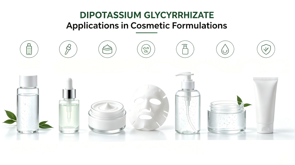 Dipotassium Glycyrrhizate applications in cosmetic formulations